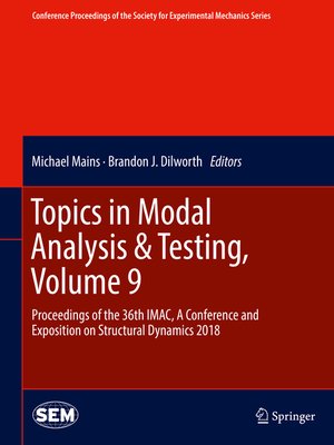 cover image of Topics in Modal Analysis & Testing, Volume 9